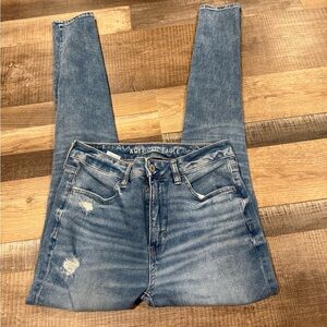 American Eagle Outfitters Women's Light Blue High Rise Jeans